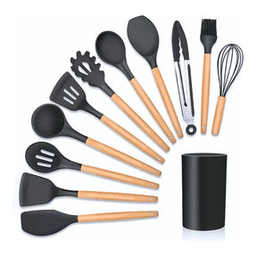 Jogo de Cozinha Kit com 12 Peças de Silicone